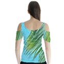 Tropical Palm Butterfly Sleeve Cutout Tee  View2