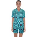 469823231 Glitch37 Satin Short Sleeve Pyjamas Set View1