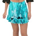 469823231 Glitch48 Fishtail Mini Chiffon Skirt View1