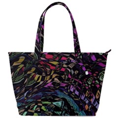 Background Drawing Colorful Pattern Back Pocket Shoulder Bag  by Vaneshart