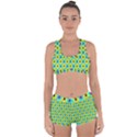 Pattern Tiles Square Design Modern Racerback Boyleg Bikini Set View1