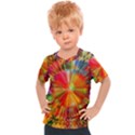 Kaleidoscope Mandala Color Kids  Sports Tee View1