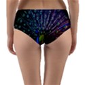 Peacock Colors Bird Colorful Reversible Mid-Waist Bikini Bottoms View2