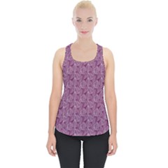 Leaf Pattern Lace Leaf Leaves Piece Up Tank Top