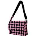 Block Fiesta Black And Flamingo Pink Full Print Messenger Bag (L) View1