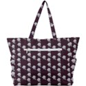 White Rose In Maroon Simple Shoulder Bag View3