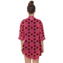 Rose In Mexican Pink Open Front Chiffon Kimono View2