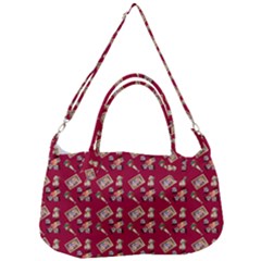 Robin Art Red Pattern Removal Strap Handbag by snowwhitegirl