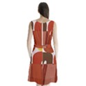 Sophie Taeuber Arp, Composition à Motifs D arceaux Ou Composition Horizontale Verticale Sleeveless Waist Tie Chiffon Dress View2
