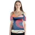 28040456413 D6da7d57d9 O Butterfly Sleeve Cutout Tee  View1