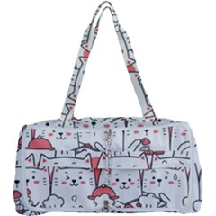 Cute Cat Chef Cooking Seamless Pattern Cartoon Multi Function Bag