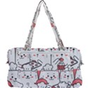 Cute Cat Chef Cooking Seamless Pattern Cartoon Multi Function Bag View2