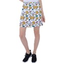 Hand Drawn Kitten Pattern With Elements Tennis Skirt View1