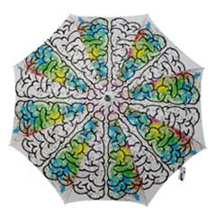 Brain Mind Psychology Idea Drawing Hook Handle Umbrellas (medium) by Wegoenart