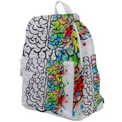 Brain Mind Psychology Idea Drawing Top Flap Backpack by Wegoenart