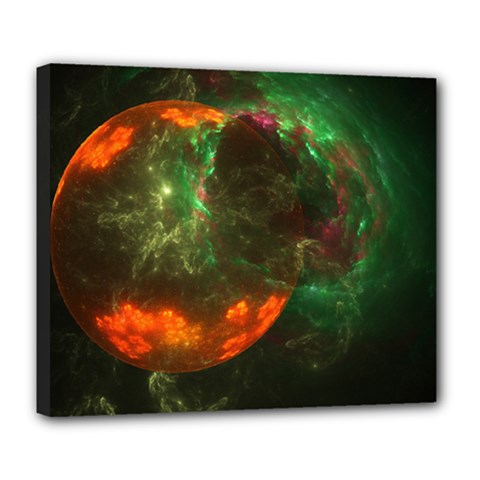 Space Cosmos Galaxy Universe Sky Deluxe Canvas 24  X 20  (stretched)