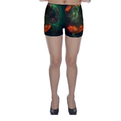 Space Cosmos Galaxy Universe Sky Skinny Shorts