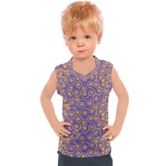 Spiral Patter Seamless Tile Kids  Sport Tank Top