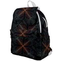 Art Abstract Fractal Pattern Top Flap Backpack by Wegoenart