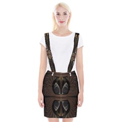 Fractal Abstract Background Pattern Braces Suspender Skirt