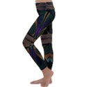 Fractal Abstract Background Pattern Kids  Lightweight Velour Classic Yoga Leggings View2