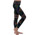 Fractal Abstract Background Pattern Kids  Lightweight Velour Classic Yoga Leggings View3