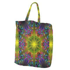 Fractal Abstract Background Pattern Giant Grocery Tote