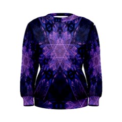 Fractal Symbol Pattern Design Women s Sweatshirt by Wegoenart