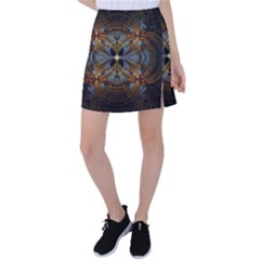 Fractal Art Abstract Pattern Tennis Skirt