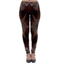 Fractal Abstract Star Pattern Lightweight Velour Leggings View1