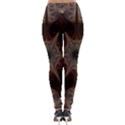 Fractal Abstract Star Pattern Lightweight Velour Leggings View2