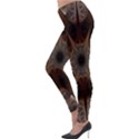Fractal Abstract Star Pattern Lightweight Velour Leggings View3