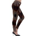 Fractal Abstract Star Pattern Lightweight Velour Leggings View4