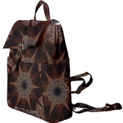 Fractal Abstract Star Pattern Buckle Everyday Backpack