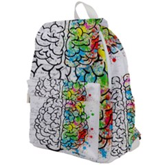 Brain Mind Psychology Idea Drawing Top Flap Backpack by Wegoenart
