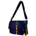 Rocket Halftone Astrology Astronaut Full Print Messenger Bag (M) View1