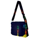 Rocket Halftone Astrology Astronaut Full Print Messenger Bag (M) View2