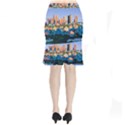 City Buildings Urban Dawn Short Mermaid Skirt View2