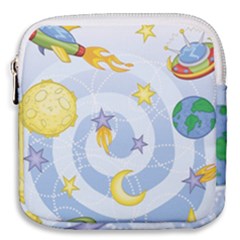 Science Fiction Outer Space Mini Square Pouch