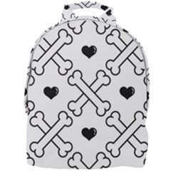 Dog Bone Seamless Pattern Heart Valentine Mini Full Print Backpack by Nexatart
