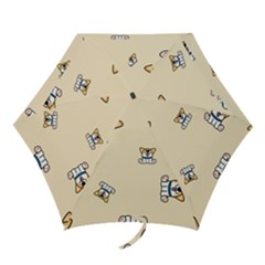 Cute Welsh Corgi Puppy Sitting Seamless Pattern Mini Folding Umbrellas