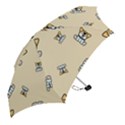 Cute Welsh Corgi Puppy Sitting Seamless Pattern Mini Folding Umbrellas View2