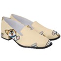 Cute Welsh Corgi Puppy Sitting Seamless Pattern Women s Classic Loafer Heels View3