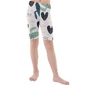 Cute Cactus Plants Seamless Pattern With Children Drawing Baby Kids Apparel Fashion Kids  Mid Length Swim Shorts View1