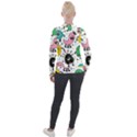 Funny Monster Pattern Velour Zip Up Jacket View2