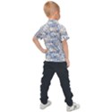 Cute Dog Seamless Pattern Background Kids  Polo Tee View2
