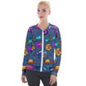 Space Sketch Set Colored Velour Zip Up Jacket View1