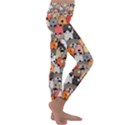 Cute Dog Seamless Pattern Background Kids  Lightweight Velour Classic Yoga Leggings View3
