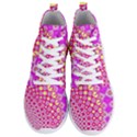 Digital Arts Fractals Futuristic Pink Men s Lightweight High Top Sneakers View1