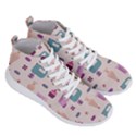 Seamless Bakery Vector Pattern Men s Lightweight High Top Sneakers View3